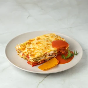 Lasaña vegana del huerto